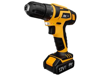 Imagem de Furadeira e Parafusadeira Wap a Bateria 12V com Maleta 13 Peças BPF 12K3