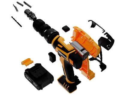 Imagem de Furadeira e Parafusadeira Wap a Bateria 12V com Maleta 13 Peças BPF 12K3