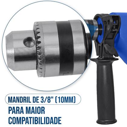 Imagem de Furadeira Elétrica De Impacto E Parafusadeira 750w C/ Maleta