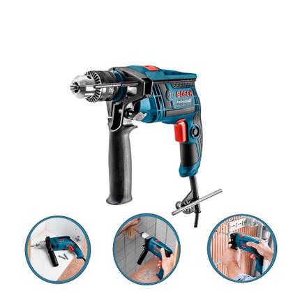 Imagem de Furadeira Impacto 1/2 Pol 750w 12B8 com 5 Brocas BOSCH