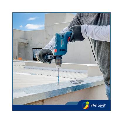 Imagem de Furadeira Impacto Bosch 13mm 550w Maleta Gsb 550 Re 220v Cor Azul