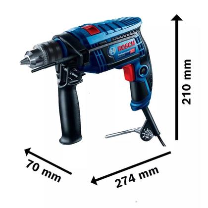 Imagem de Furadeira Impacto Bosch Gsb 13Re 750W + 23 Acessórios - 127V