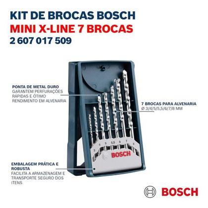 Imagem de Furadeira Impacto Bosch Gsb 550 Re Kit Brocas Maleta 220v