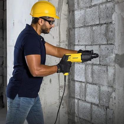 Imagem de Furadeira Martelete Impacto Stanley 800W Shr263k Maleta Kit Broca Completo