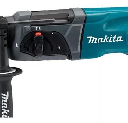 Imagem de Furadeira Martelete Makita Combinado 800w Hr2470 X21 com Acessorios