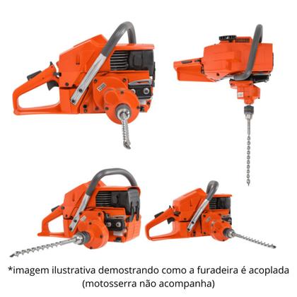 Furadeira Para Motosserra Tekna 53 e 58 Vulcan 400, 500 e 550