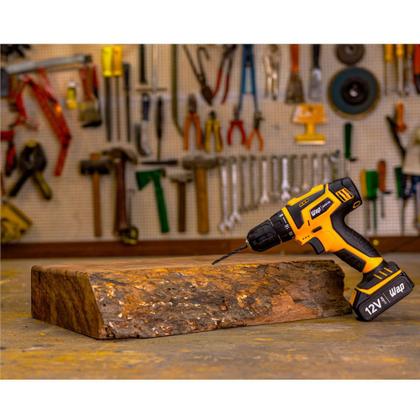 Imagem de Furadeira Parafusadeira 3/8" a bateria 12V com kit de brocas e bits - BPF 12K3 (110V/220V)