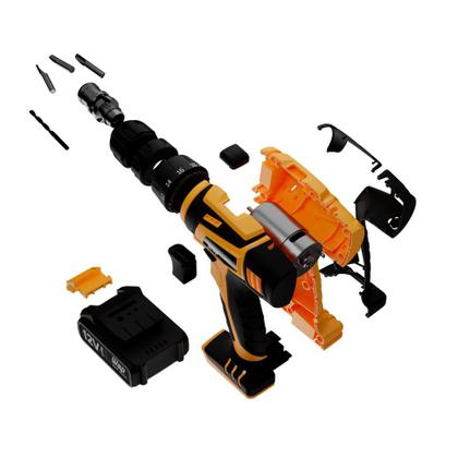 Imagem de Furadeira Parafusadeira 3/8" a bateria 12V com kit de brocas e bits - BPF 12K3 (110V/220V)