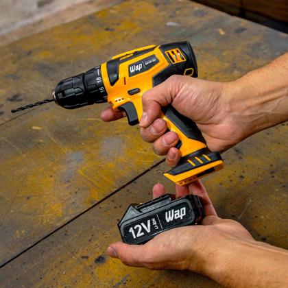 Imagem de Furadeira Parafusadeira 3/8" a bateria 12V com kit de brocas e bits - BPF 12K3 (110V/220V)