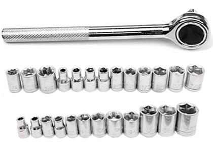 Imagem de Furadeira Parafusadeira 3/8 Bateria 12v Bivolt Com Jogo De Soquete 40 Peças