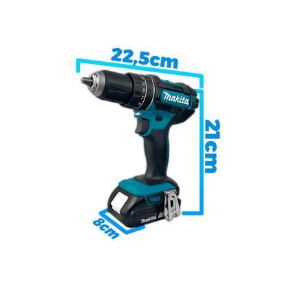 Imagem de Furadeira Parafusadeira de Impacto Makita 18V LXT 13mm 64Nm Bateria Carregador Maleta