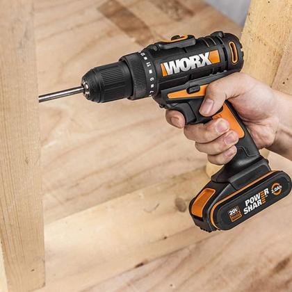 Imagem de Furadeira Parafusadeira Profissional 20V Wx101.9 3/8Pol Worx