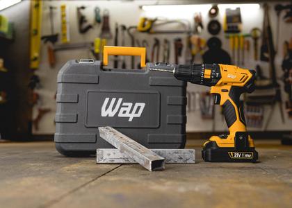 Imagem de Furadeira Parafusadeira Sem Fio Bateria 21v Wap K21 + Maleta