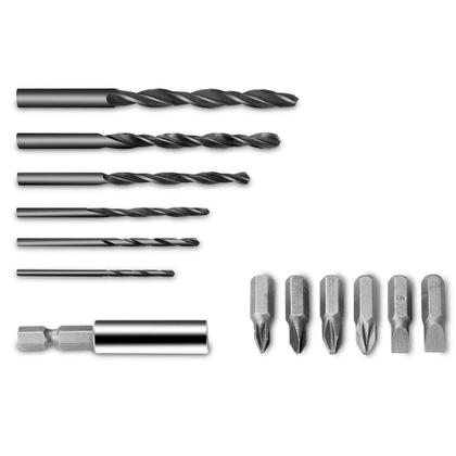 Imagem de Furadeira parafusadeira sem fio de 10mm Mondial FPF-06M 12V + accesorios com maleta de transporte 100V/240V 50Hz/60Hz