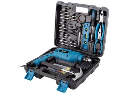 Imagem de Furadeira Philco Force 650W Maleta 99 Acerssórios Azul PFU03MF 127V