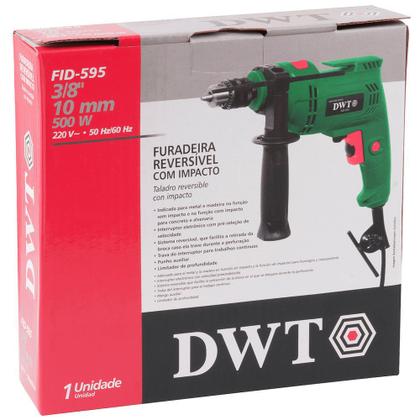 Imagem de Furadeira Reversivel C/ Impacto Dwt 500w 3/8  Fid-595 220v