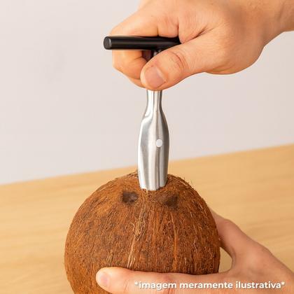 Imagem de Furador Perfurador Abridor de Coco Manual Prático em Aço Inox Uny Home