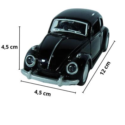 Imagem de Fusca De Metal Clássico Miniatura Fricção Abre As Portas