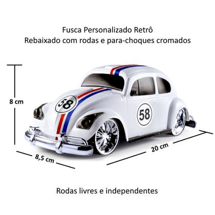 Imagem de Fusca e Kombi de Brinquedo Corrida Carrinhos Esportivo Infantil