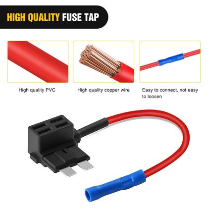 Imagem de Fuse Holder Nilight 12V Car Add-a-Circuit 24 unidades com 24 fusíveis