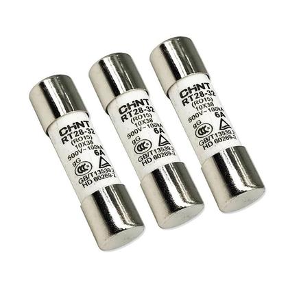 Imagem de Fusível Solar DC 500V 10x38mm 2A-32A Em Ligas Metálicas Para Proteção De Sistemas De Energia Solar