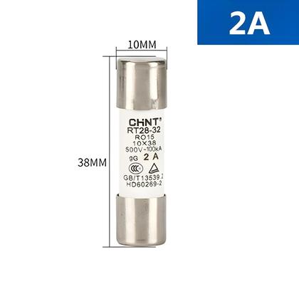 Imagem de Fusível Solar DC 500V 10x38mm 2A-32A Em Ligas Metálicas Para Proteção De Sistemas De Energia Solar