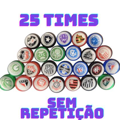 Imagem de FUTEBOL BRASILEIRO Bolinha Pula Pula 27 mm Melhor COLEÇÃO 25 times sem repetição