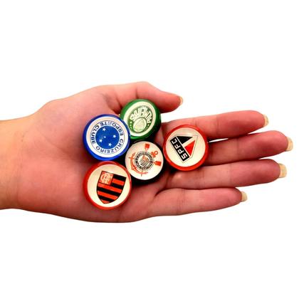 Imagem de FUTEBOL BRASILEIRO Bolinha Pula Pula 27 mm Melhor COLEÇÃO 25 times sem repetição