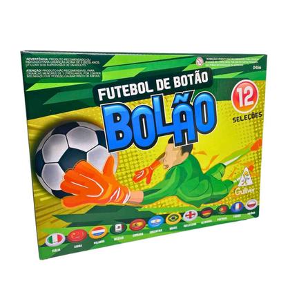 Imagem de Futebol De Botão Bolão 12 Seleções Mundiais Original Gulliver Copa Do Mundo Crianças +3 Anos