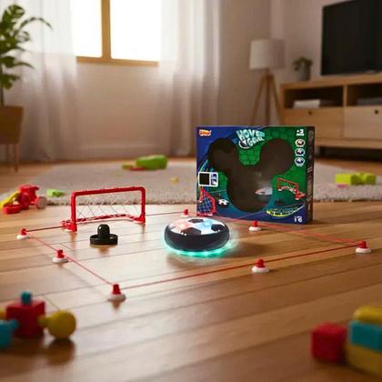 Imagem de Futebol de Mesa Hover Ball Portatil Flutuante Com Luzes Gol a Gol