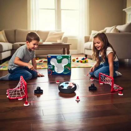 Imagem de Futebol de Mesa Hover Ball Portatil Flutuante Com Luzes Gol a Gol