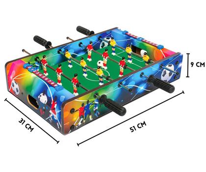 Imagem de Futebol De Mesa Pebolim Totó Com Bolas Colorida (Dinheirinho) 