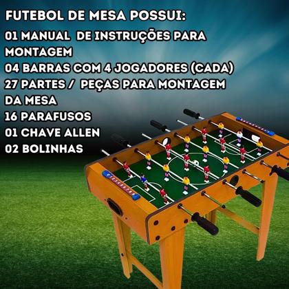 Imagem de Futebol de mesa Pebolim Totó e Jogo de Mão