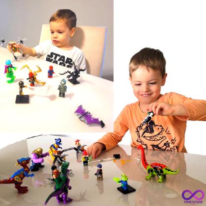 Imagem de FUTEBOL MINI CAMPO PIXEL com 2 traves sem Jogadores Blocos Montar Lestgo