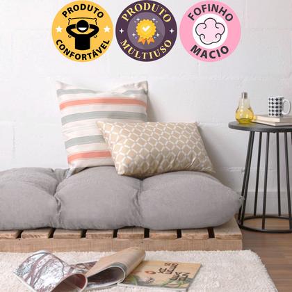 Imagem de Futon de Espuma Almofada Dobrável Solteiro Cinza Claro 170x60cm - BF Colchões
