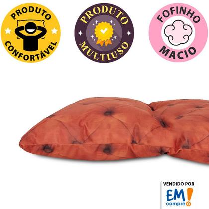 Imagem de Futon Dobrável de Espuma Solteiro Laranja - Emcompre