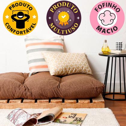 Imagem de Futon Dobrável de Espuma Solteiro Marrom - Emcompre