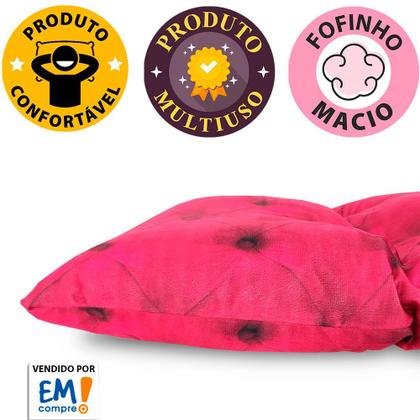 Imagem de Futon Dobrável de Espuma Solteiro Pink - Emcompre