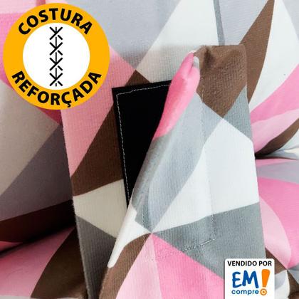 Imagem de Futon Dobrável de Espuma Solteiro Rosa - Emcompre