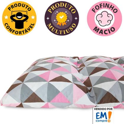 Imagem de Futon Dobrável de Espuma Solteiro Rosa - Emcompre