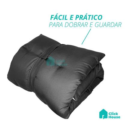 Imagem de Futon Retangular Espreguiçadeira Banco Pallet Colchonete Dobrável Solteiro 60x170 cm