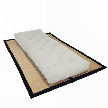 Imagem de Futon Solteiro Dobrável Oriental Confort Plus Branco Off Acquablock