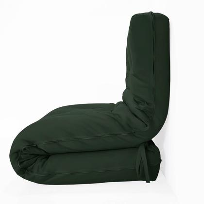 Imagem de Futon Solteiro Dobrável Oriental Confort Plus Verde Militar