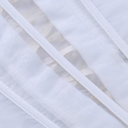 Imagem de G1310-Blusa Festa Luxo Barbatanas Sem Mangas Decotado Decote Coração Transparência Dia a Dia Balada Apresentação Moderno