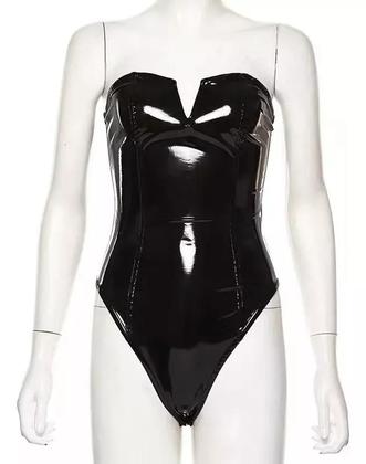 Imagem de G3803-Blusa Body sem alça Preto Festa Balada Luxo 364z