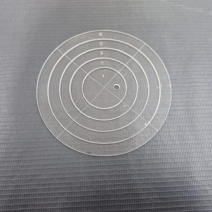 Imagem de Gabarito Círculo patchwork fuxico régua molde acrilico