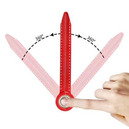 Imagem de Gabarito De Marcação Circular Compasso 150Mm Gauge 360 Graus