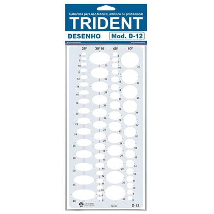 Imagem de Gabarito Elipses Trident 60 Elipses Mod D-12
