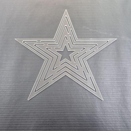 Imagem de Gabarito Estrela Patchwork Fuxico Régua Molde Acrilico