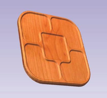 Imagem de Gabarito Guia Tupia Fabricar Petisqueira Quadrada 5 Madeira